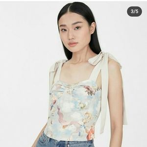 NWT Pomelo Renaissance-inspired Faux Corset Top
